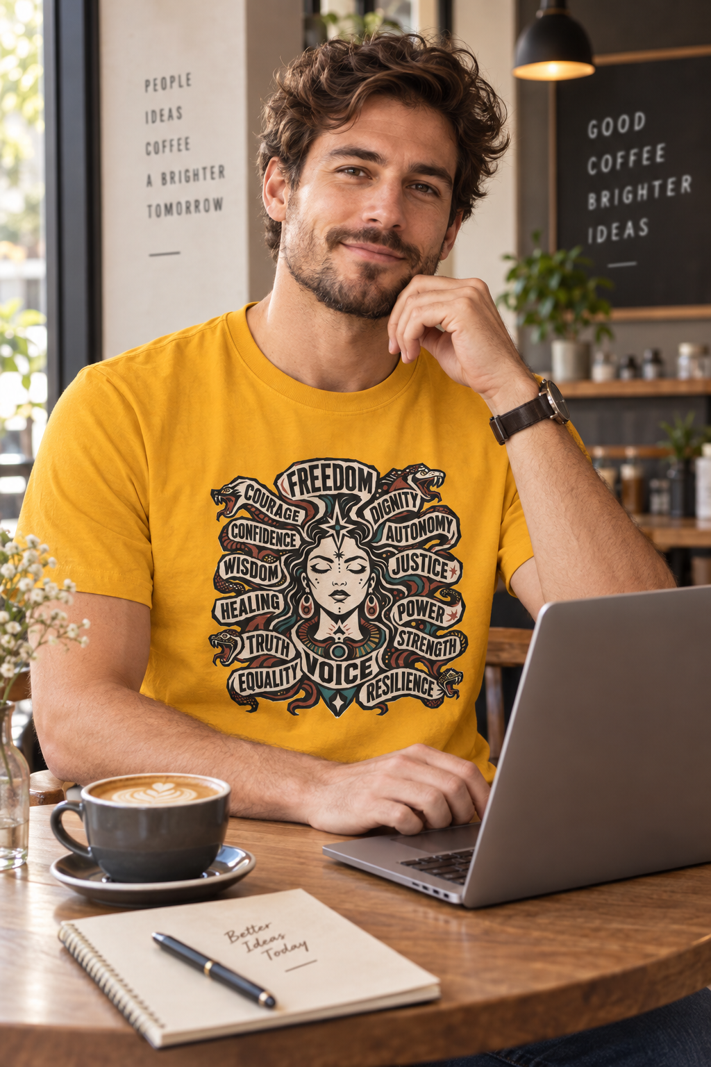 Empowerment Shirt: Serpent Portrait Graphic Tee
