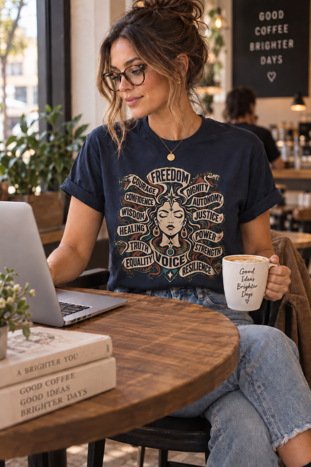 Empowerment Shirt: Serpent Portrait Graphic Tee