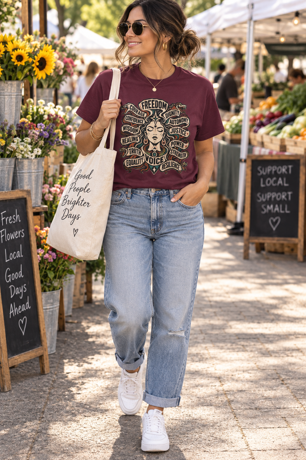 Empowerment Shirt: Serpent Portrait Graphic Tee