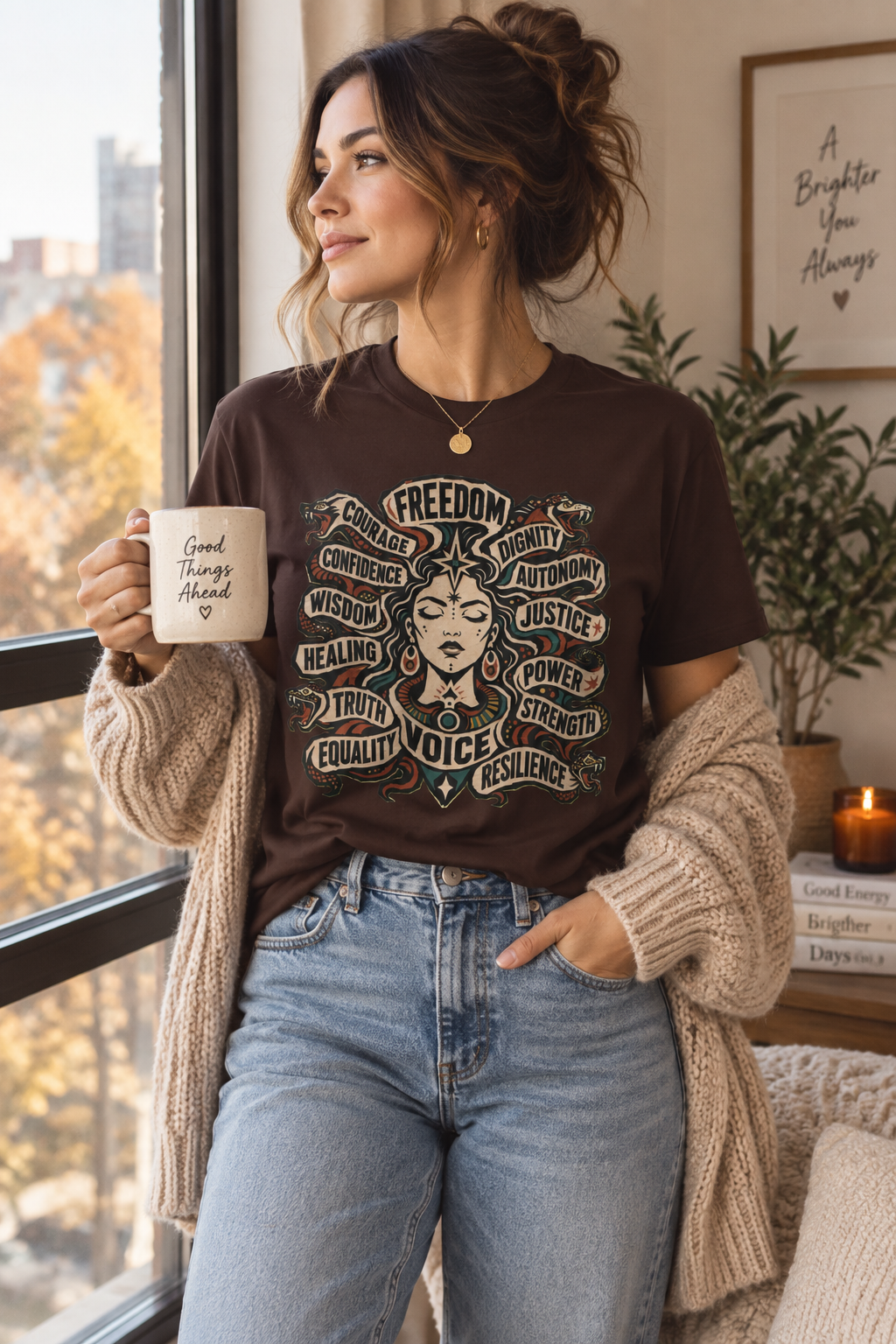 Empowerment Shirt: Serpent Portrait Graphic Tee