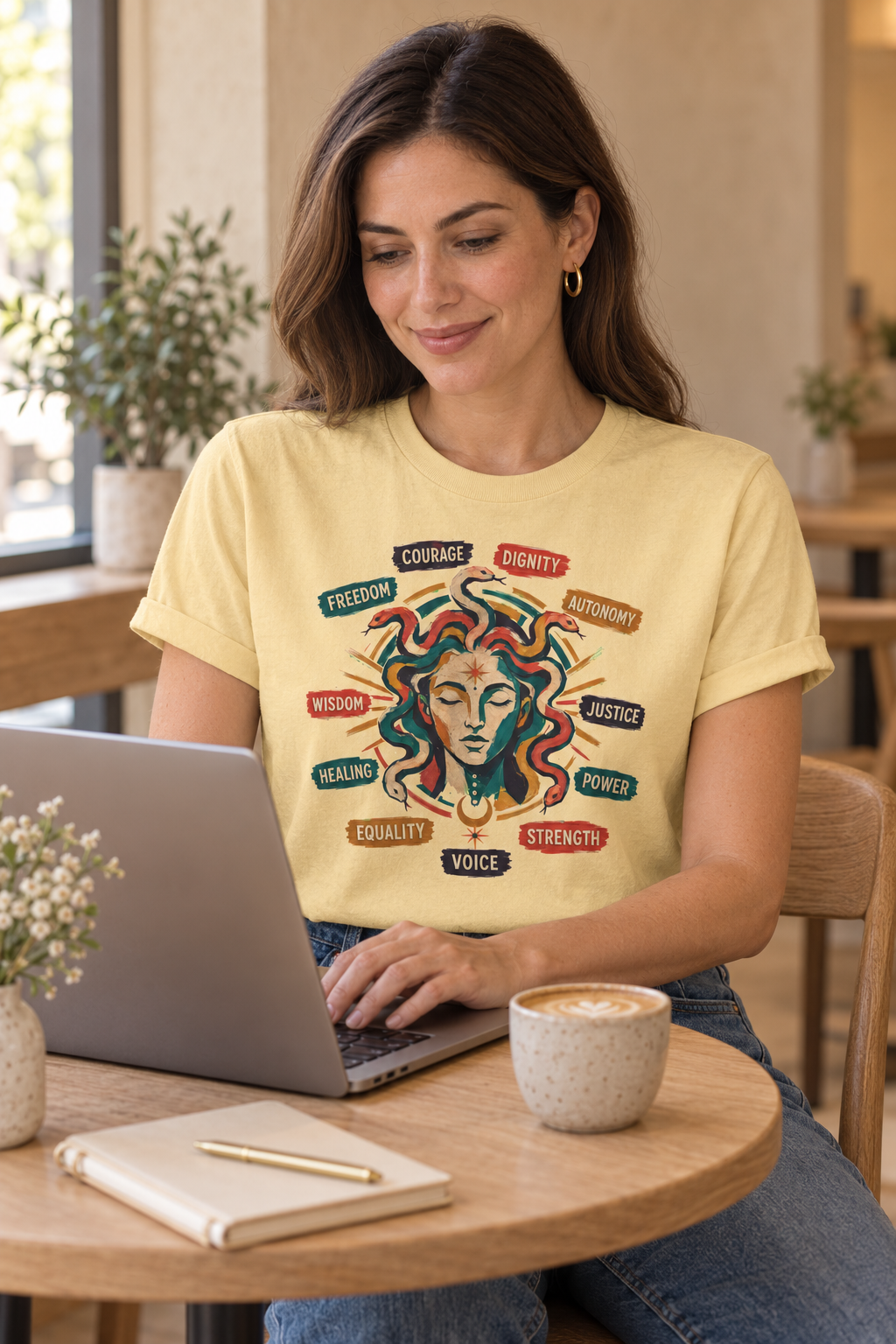 Medusa Shirt, Colorful Empowerment Graphic Tee
