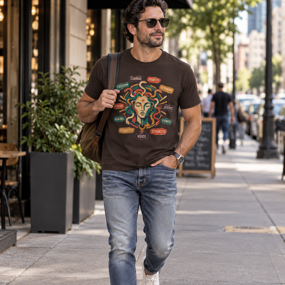 Medusa Shirt, Colorful Empowerment Graphic Tee