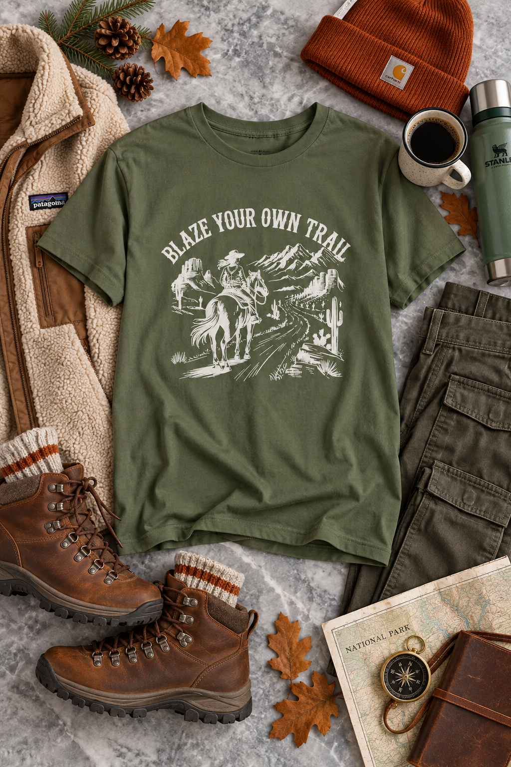 Cowgirl Graphic Tee: Blaze Your Own Trail Western Shirt