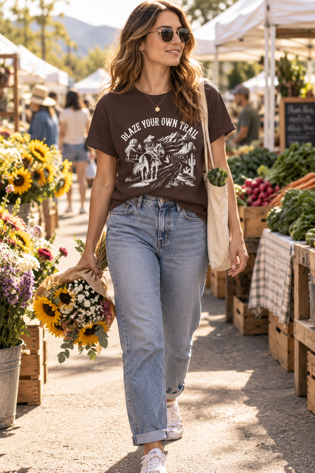 Cowgirl Graphic Tee: Blaze Your Own Trail Western Shirt