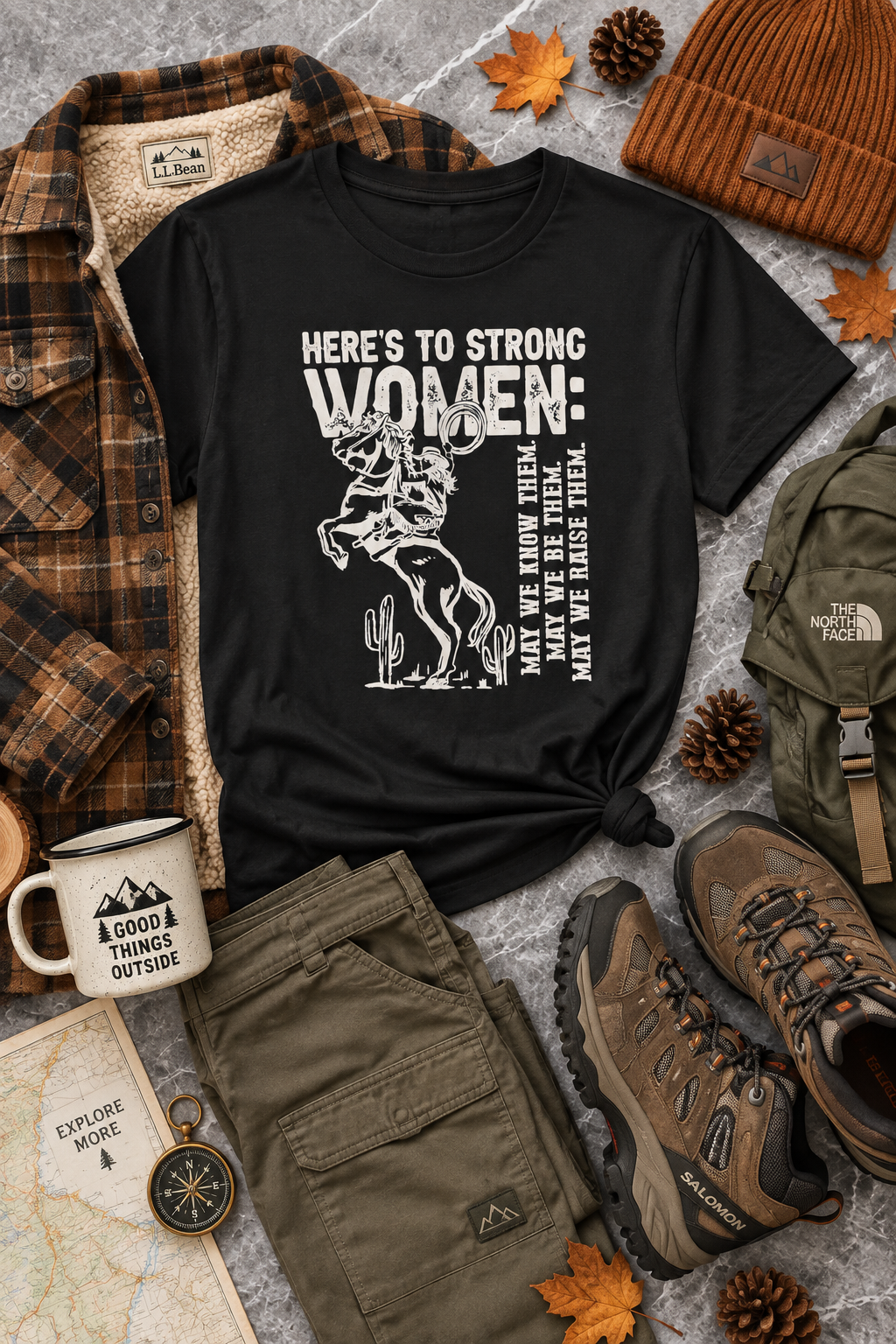 Strong Women Shirt: Western Cowgirl Empowerment Tee