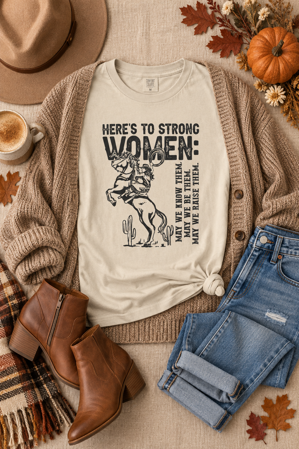 Strong Women Shirt: Western Cowgirl Empowerment Tee