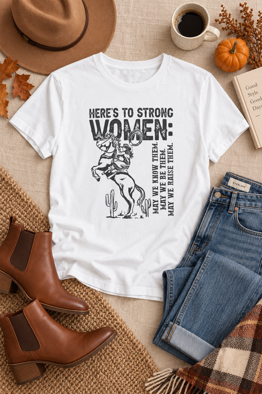 Strong Women Shirt: Western Cowgirl Empowerment Tee