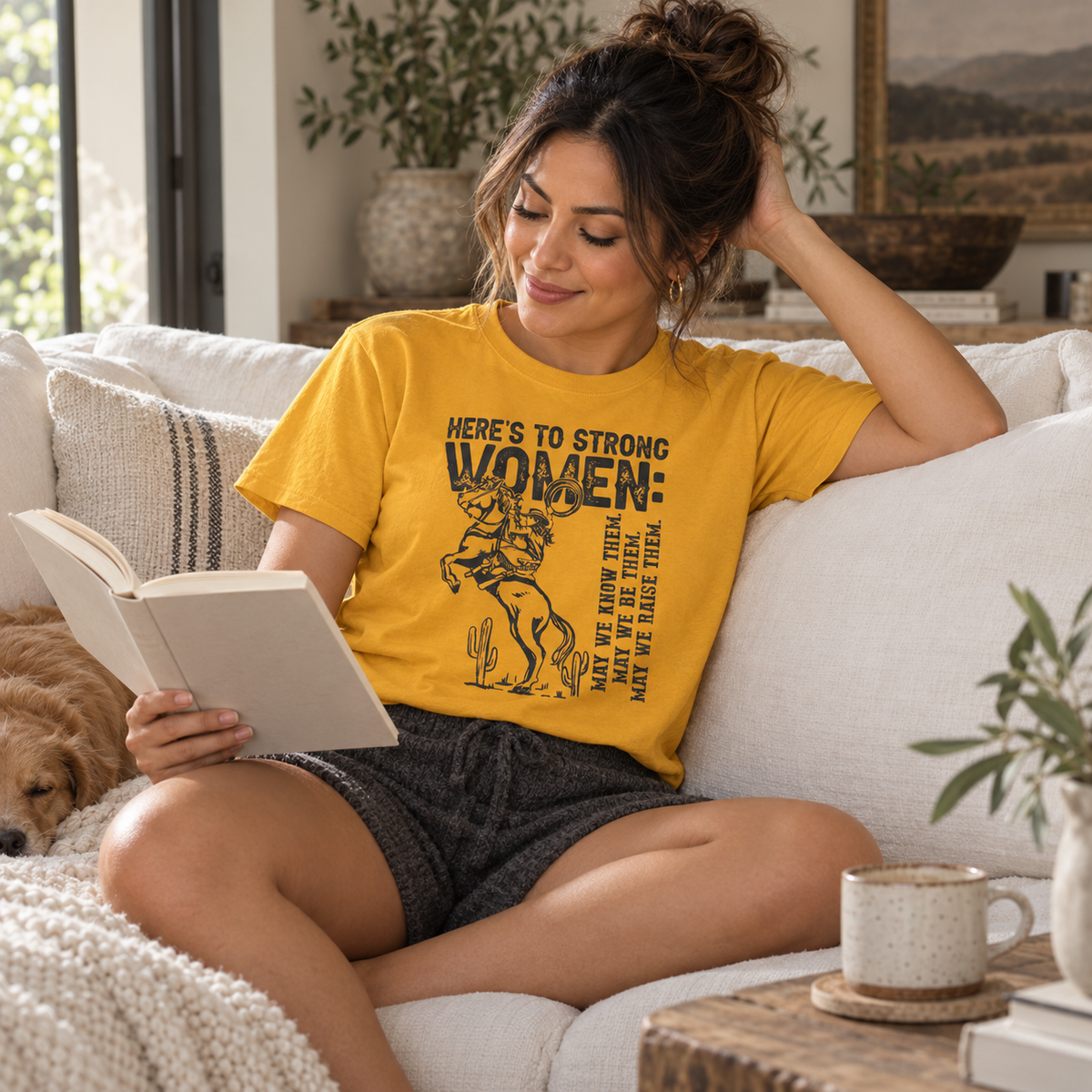 Strong Women Shirt: Western Cowgirl Empowerment Tee