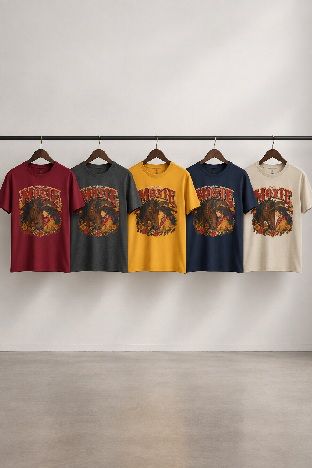 Moxie Cowgirl Shirt: Western Horse Graphic Tee