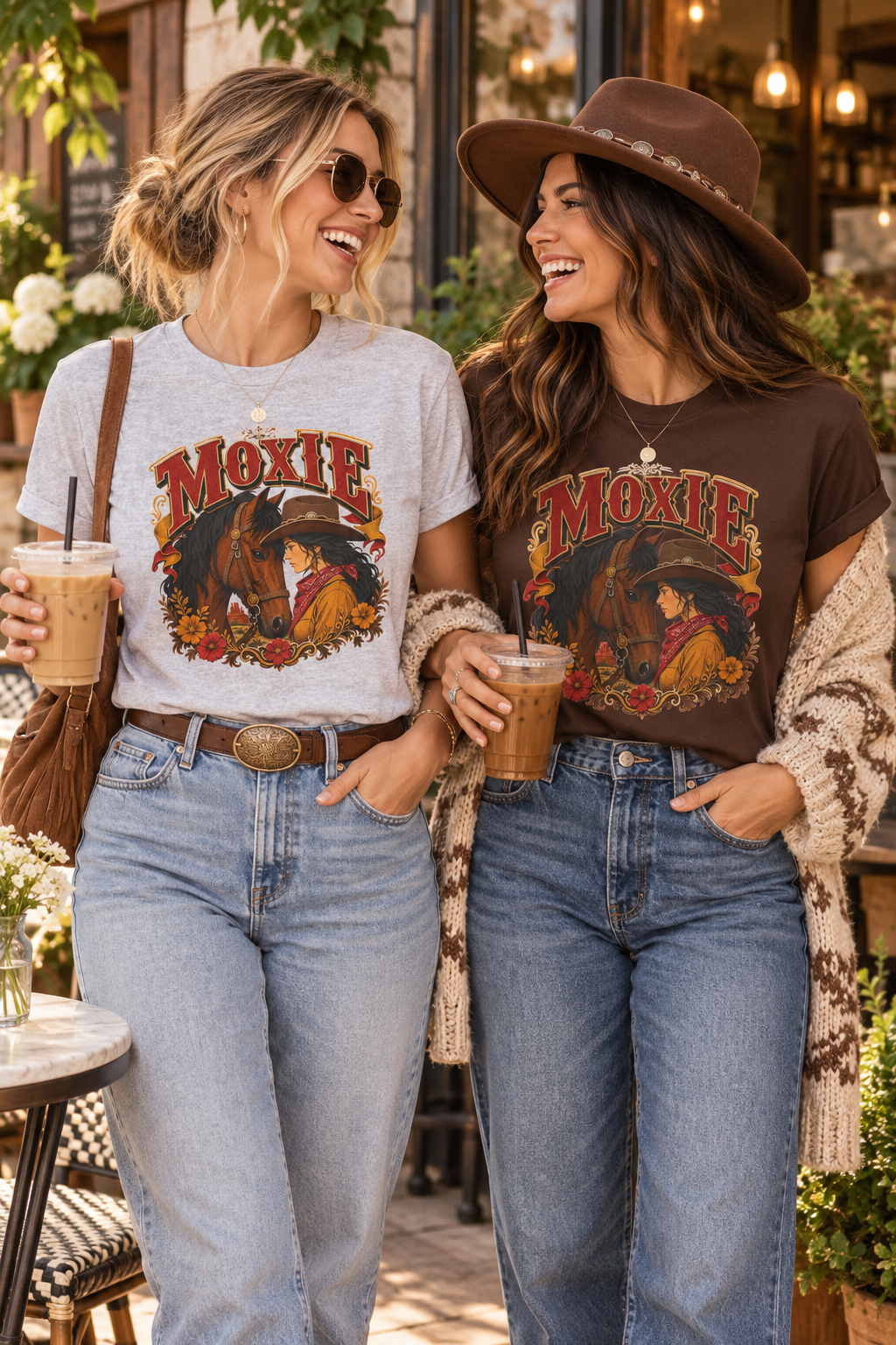 Moxie Cowgirl Shirt: Western Horse Graphic Tee