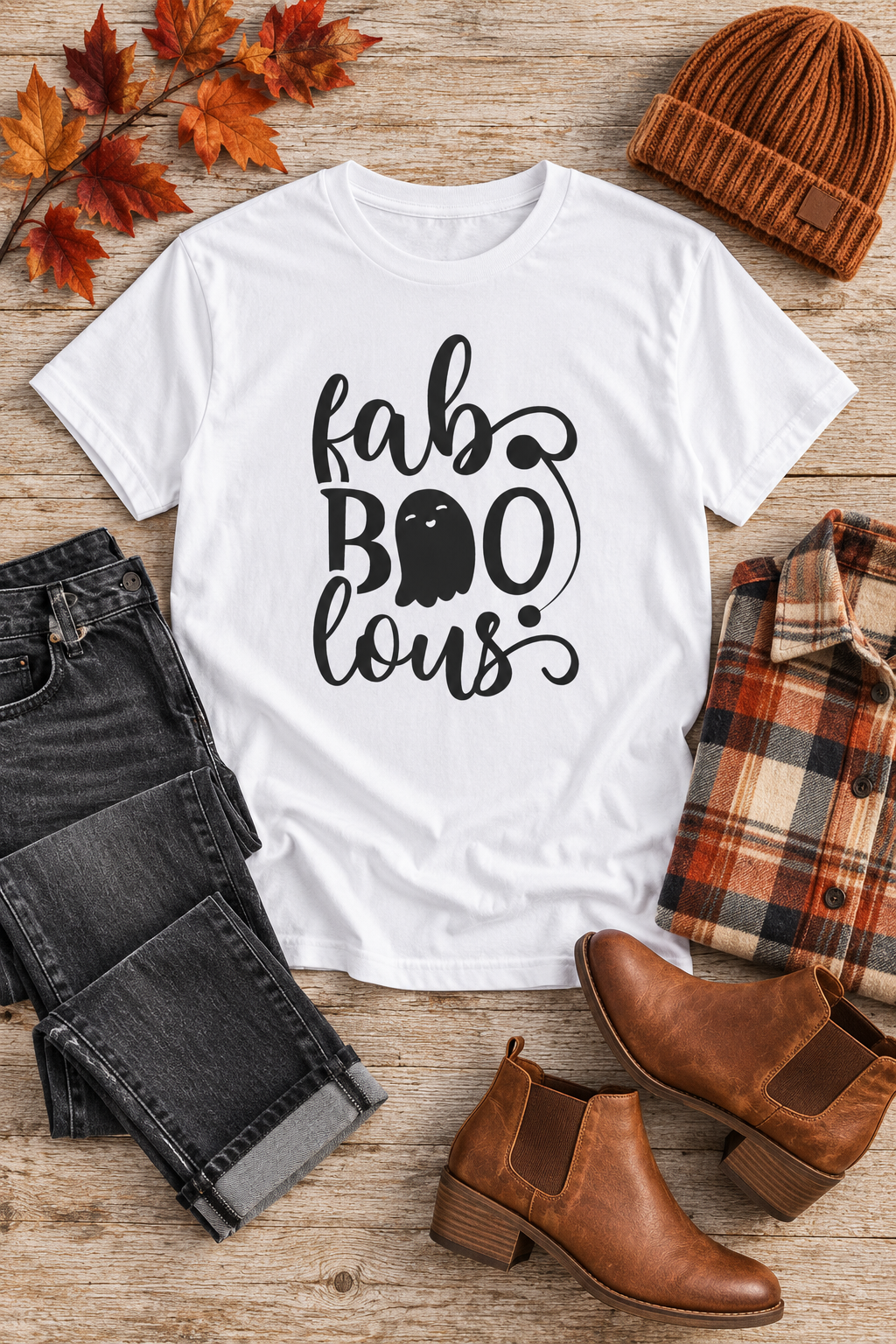Faboolous Halloween Shirt: Cute Ghost Graphic Tee
