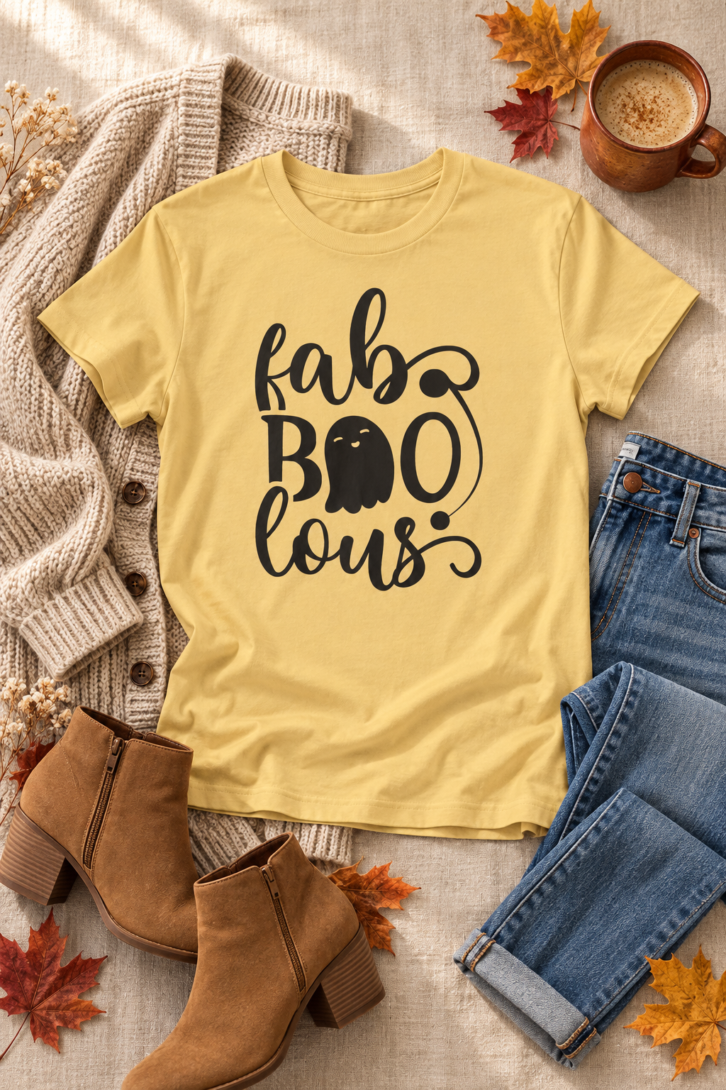 Faboolous Halloween Shirt: Cute Ghost Graphic Tee