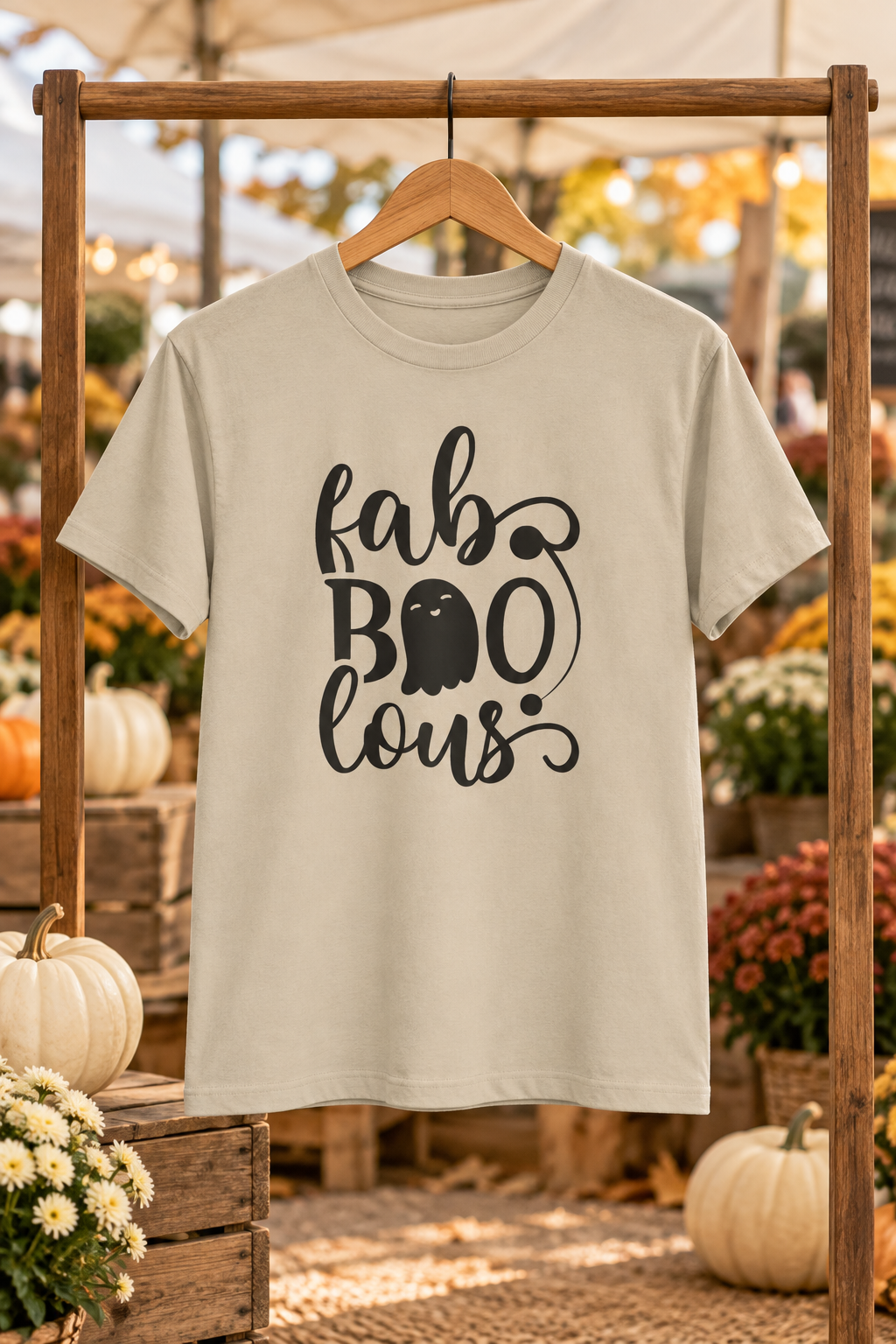 Faboolous Halloween Shirt: Cute Ghost Graphic Tee