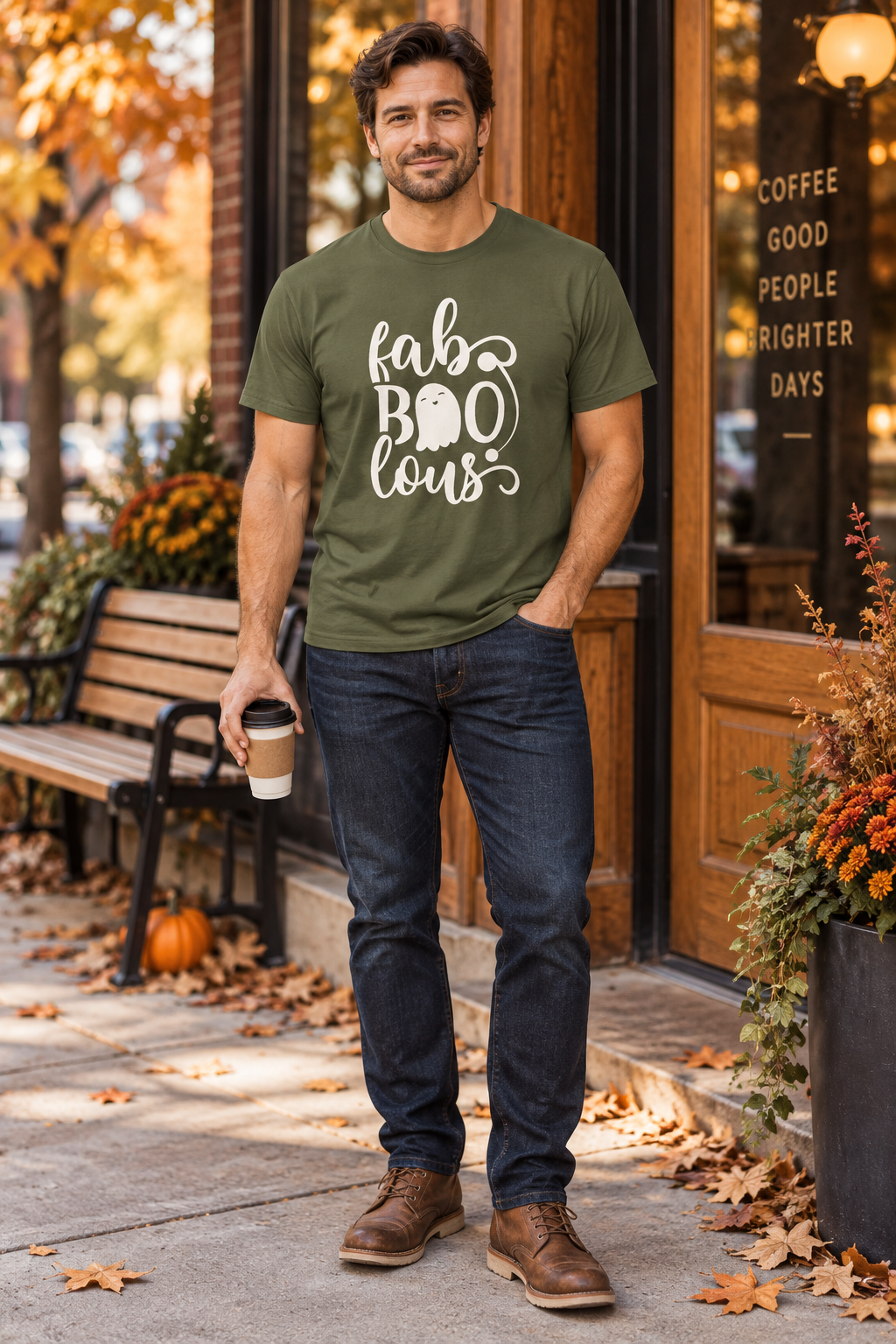 Faboolous Halloween Shirt: Cute Ghost Graphic Tee