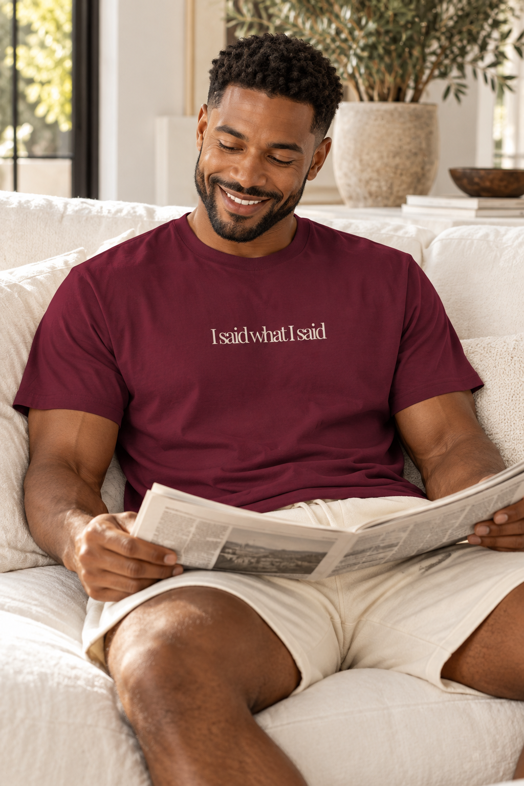 Sassy Quote Shirt, I Said What I Said, Minimalist Unisex Cotton Tee
