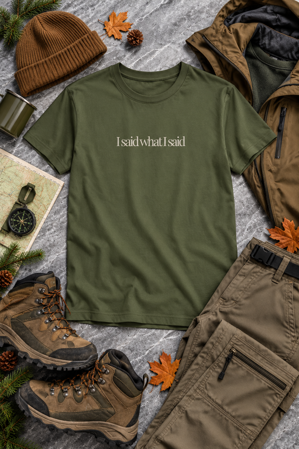 Sassy Quote Shirt, I Said What I Said, Minimalist Unisex Cotton Tee
