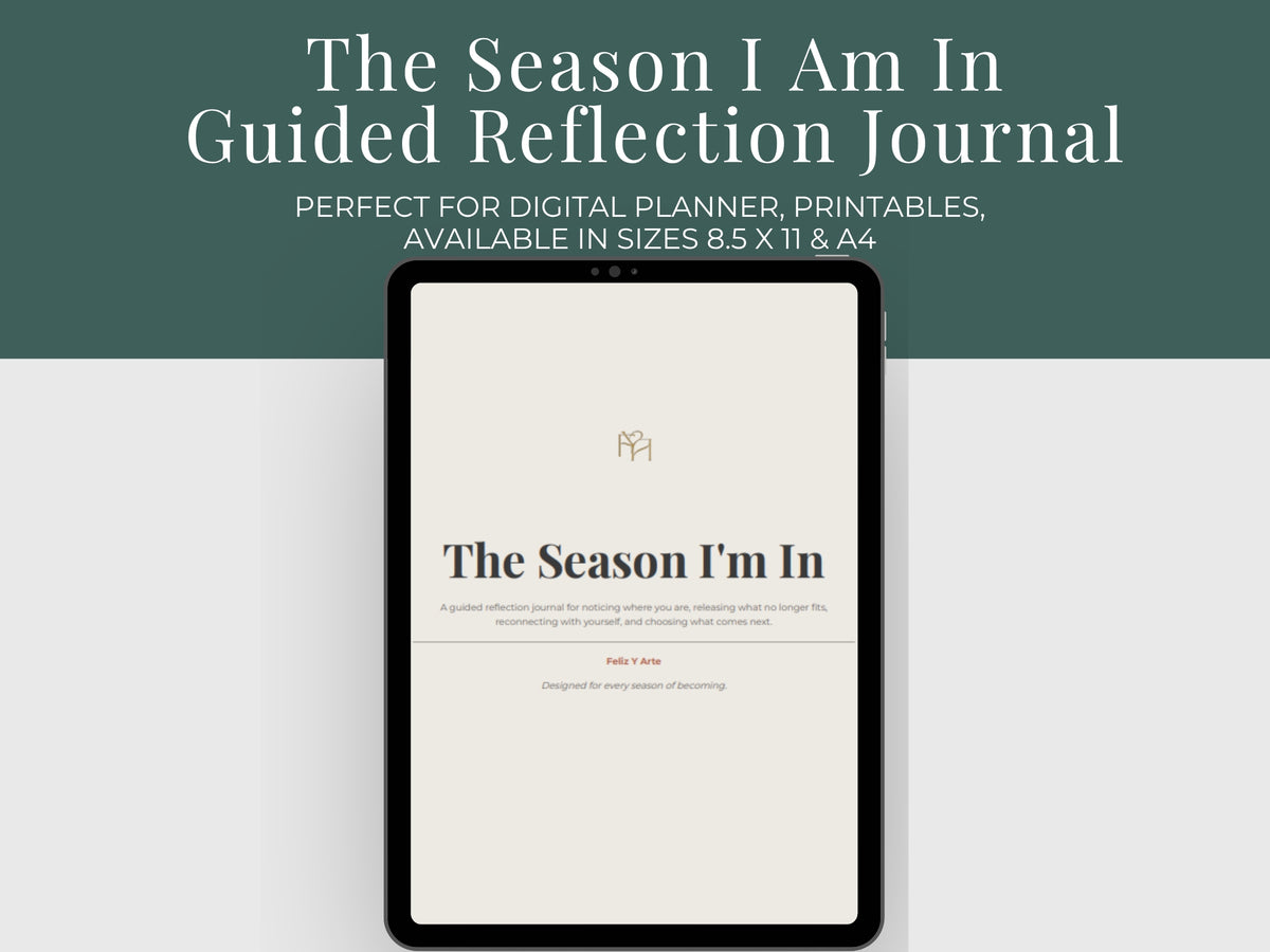 Printable Reflection Journal PDF | 44-Page Guided Journal