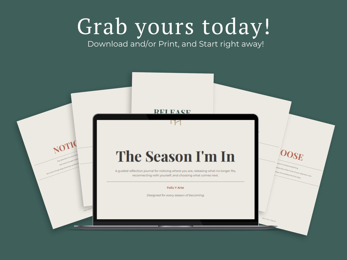 Printable Reflection Journal PDF | 44-Page Guided Journal