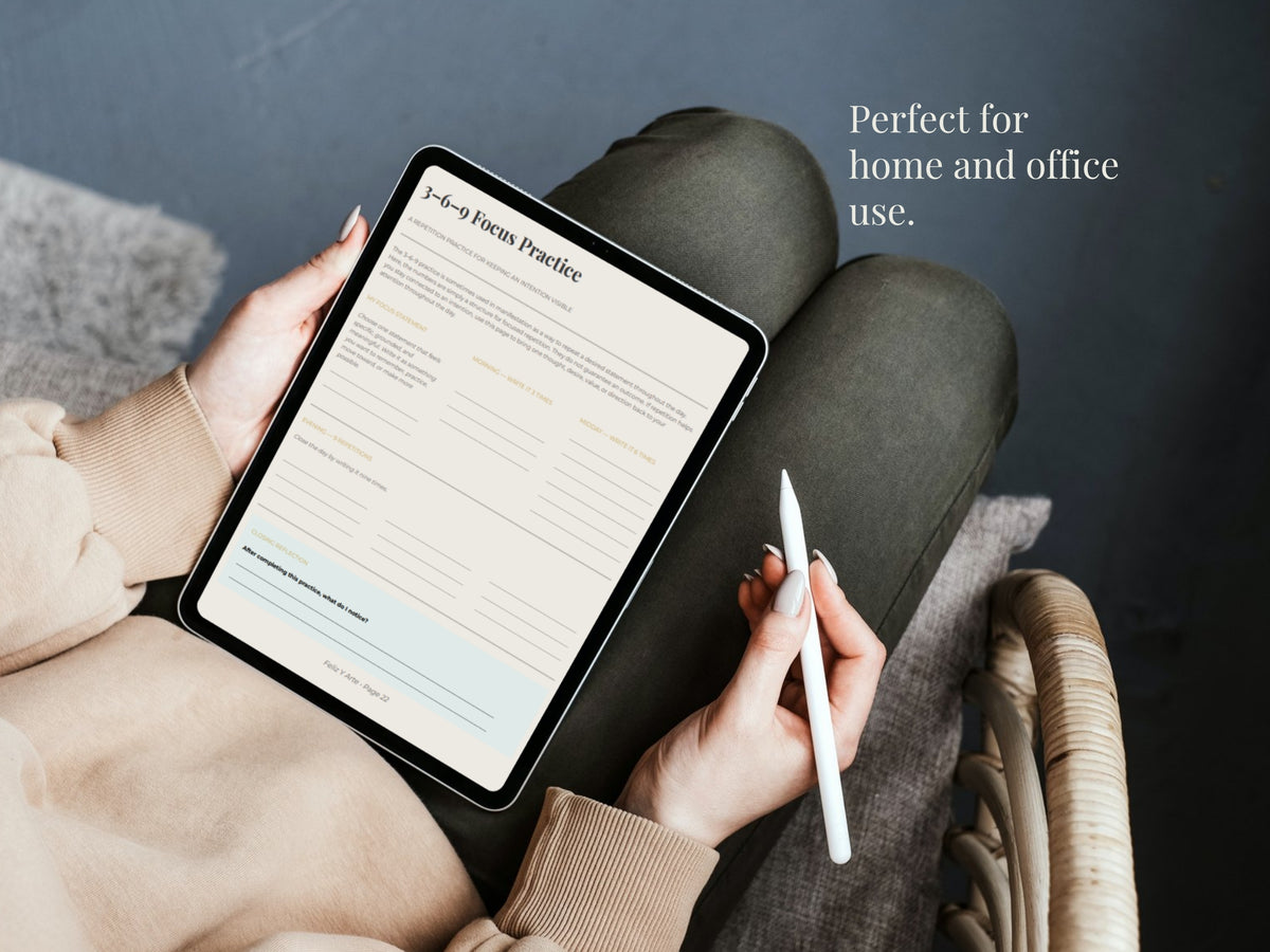 Manifestation Journal & Planner Bundle PDF | 63-Page Minimalist Goal Planner