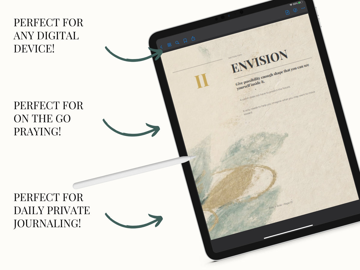 Manifestation Journal & Planner Bundle PDF | 63-Page Artistic Goal Planner