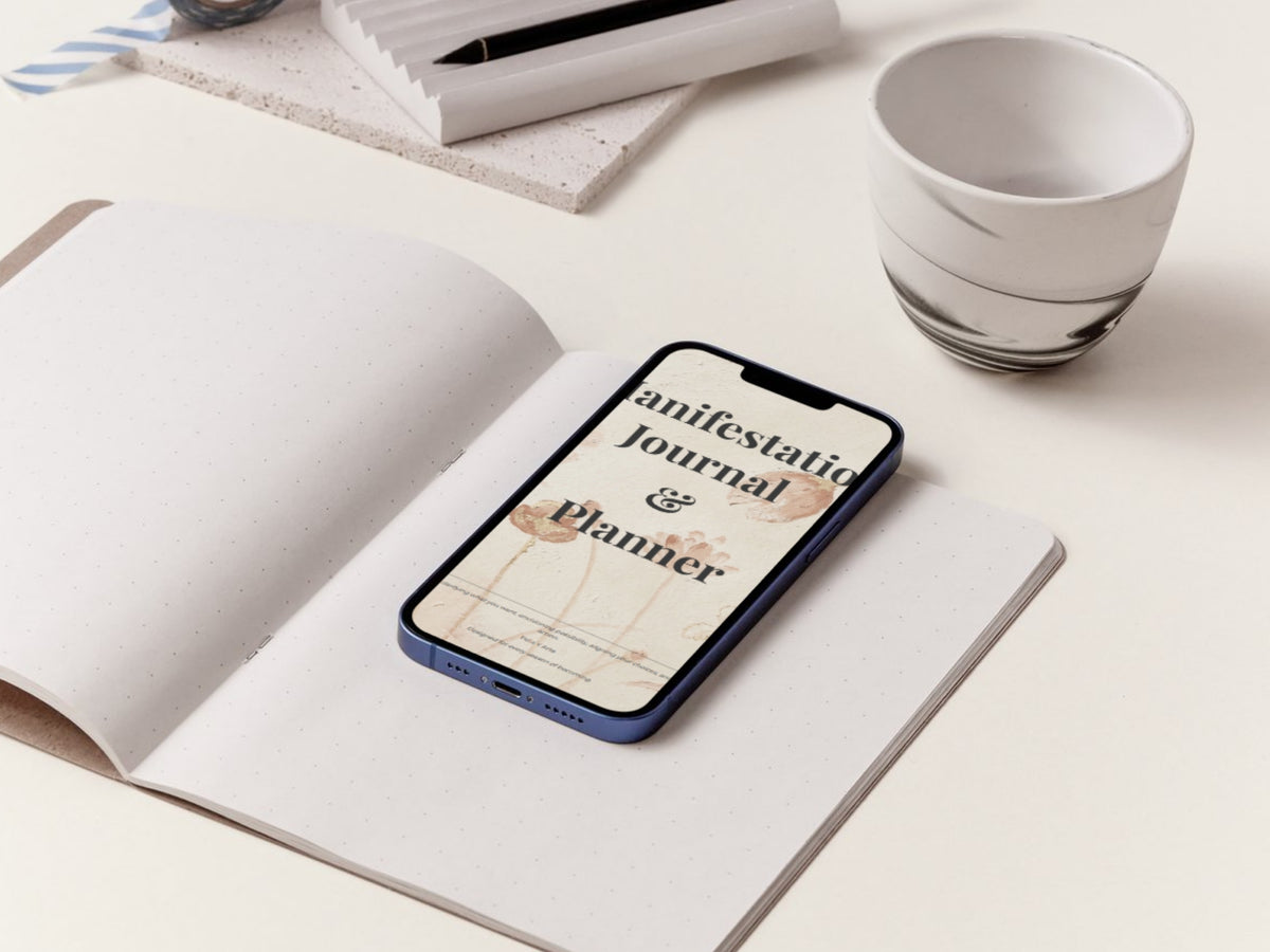 Manifestation Journal & Planner Bundle PDF | 63-Page Artistic Goal Planner