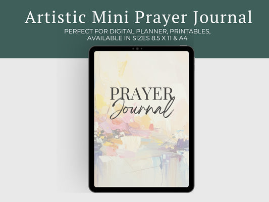 Prayer Journal PDF | 35-Page Artistic Faith Journal