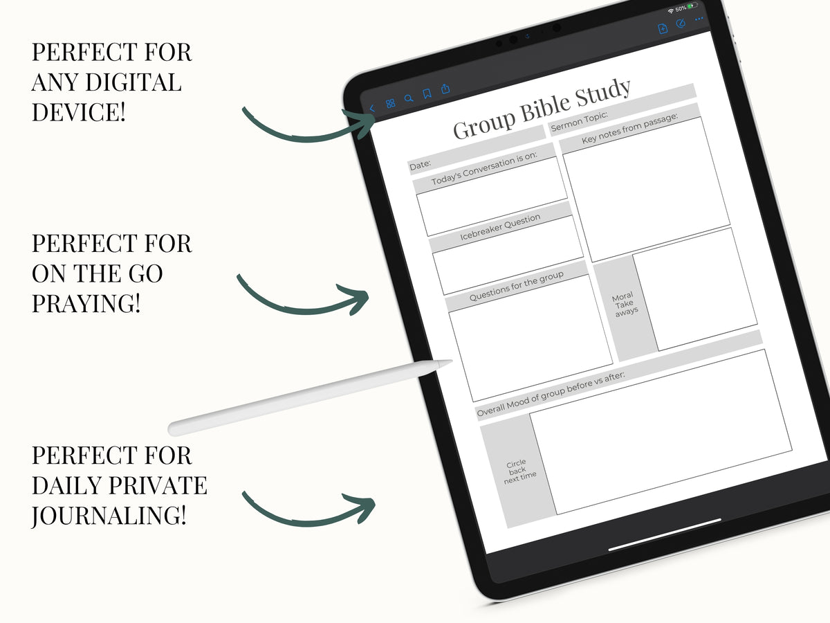Christian Prayer Journal Bundle PDF | Bible Study Planner