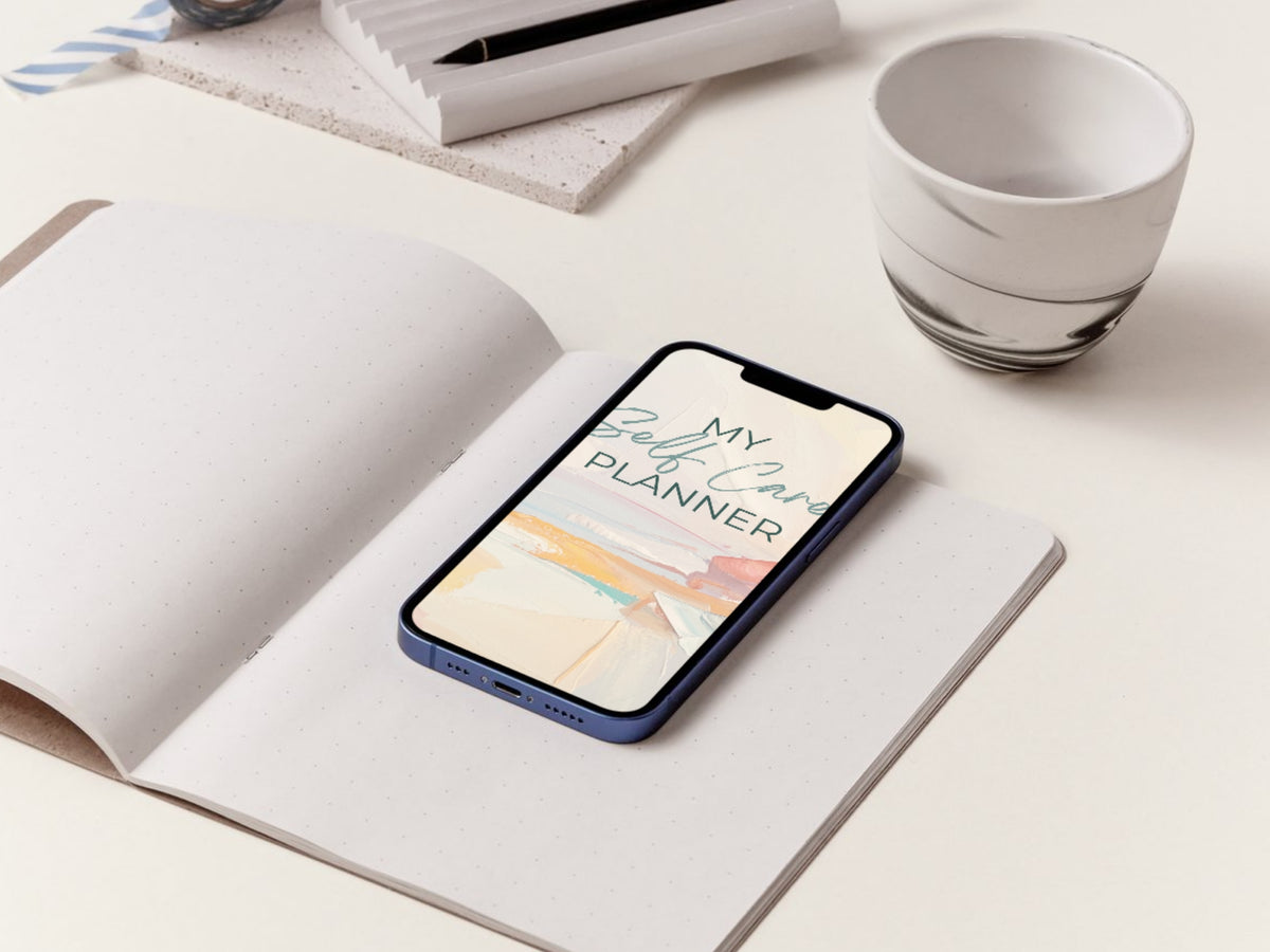 Artistic Self Care Planner PDF | Wellness & Mood Tracker
