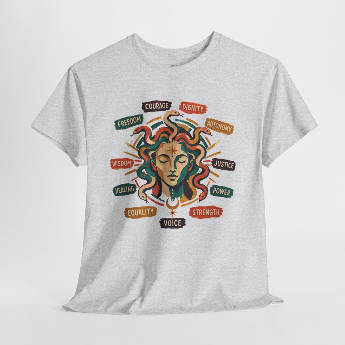 Medusa Shirt, Colorful Empowerment Graphic Tee