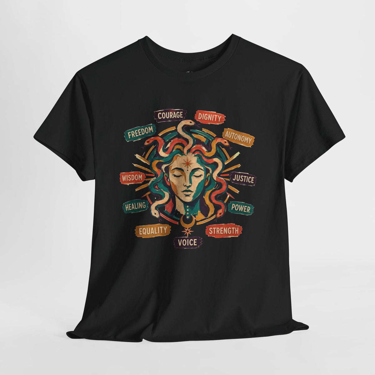 Medusa Shirt, Colorful Empowerment Graphic Tee