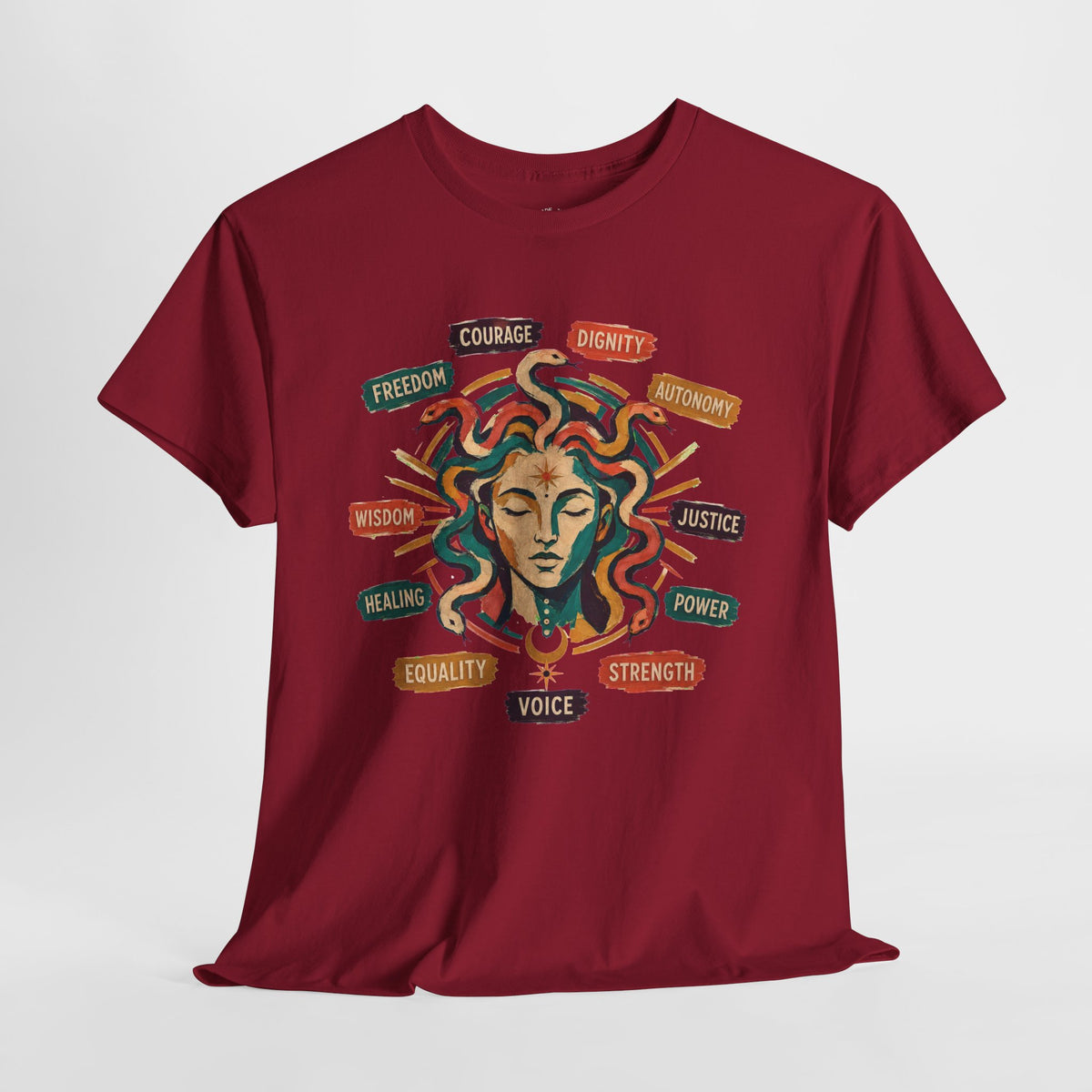 Medusa Shirt, Colorful Empowerment Graphic Tee