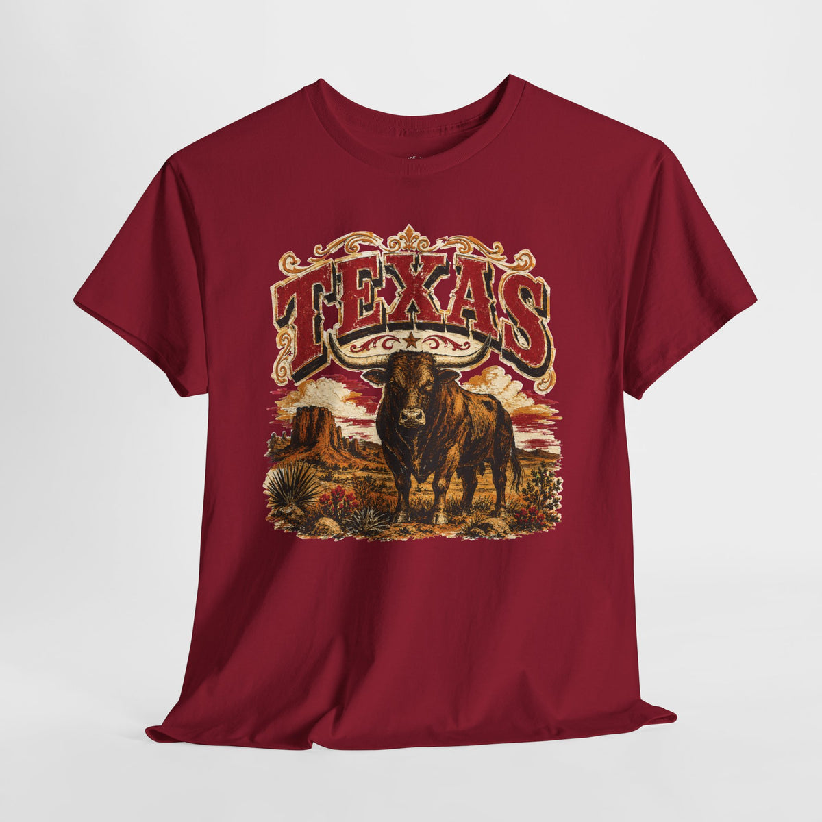 Texas Longhorn Shirt: Vintage Western Cattle Graphic Tee
