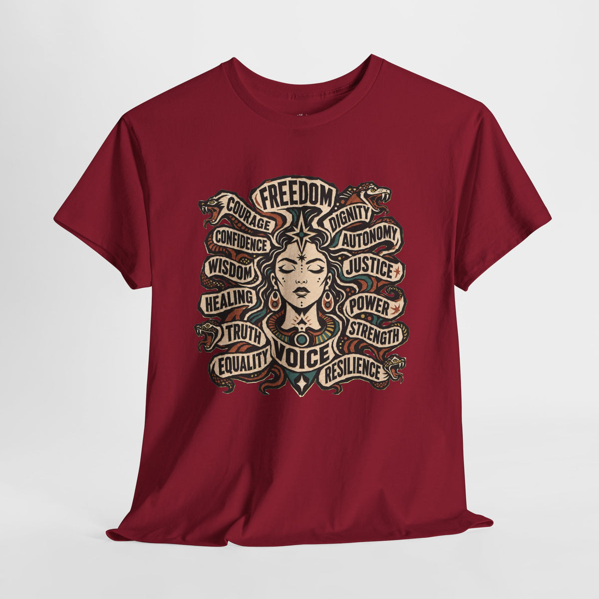 Empowerment Shirt: Serpent Portrait Graphic Tee