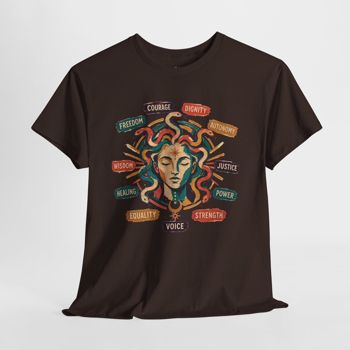 Medusa Shirt, Colorful Empowerment Graphic Tee