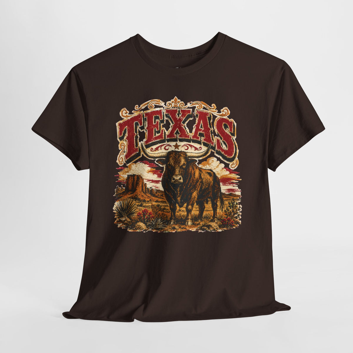 Texas Longhorn Shirt: Vintage Western Cattle Graphic Tee