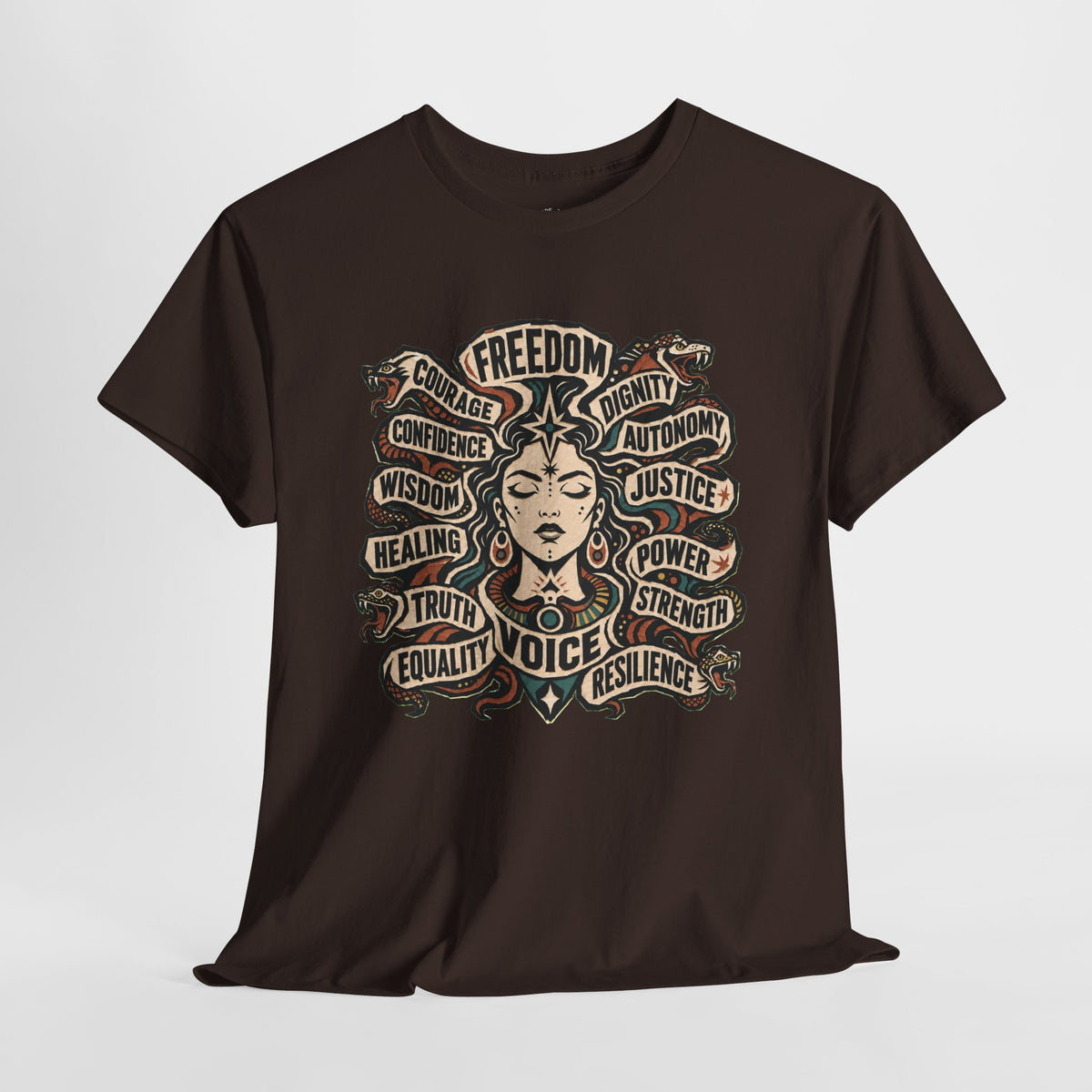 Empowerment Shirt: Serpent Portrait Graphic Tee