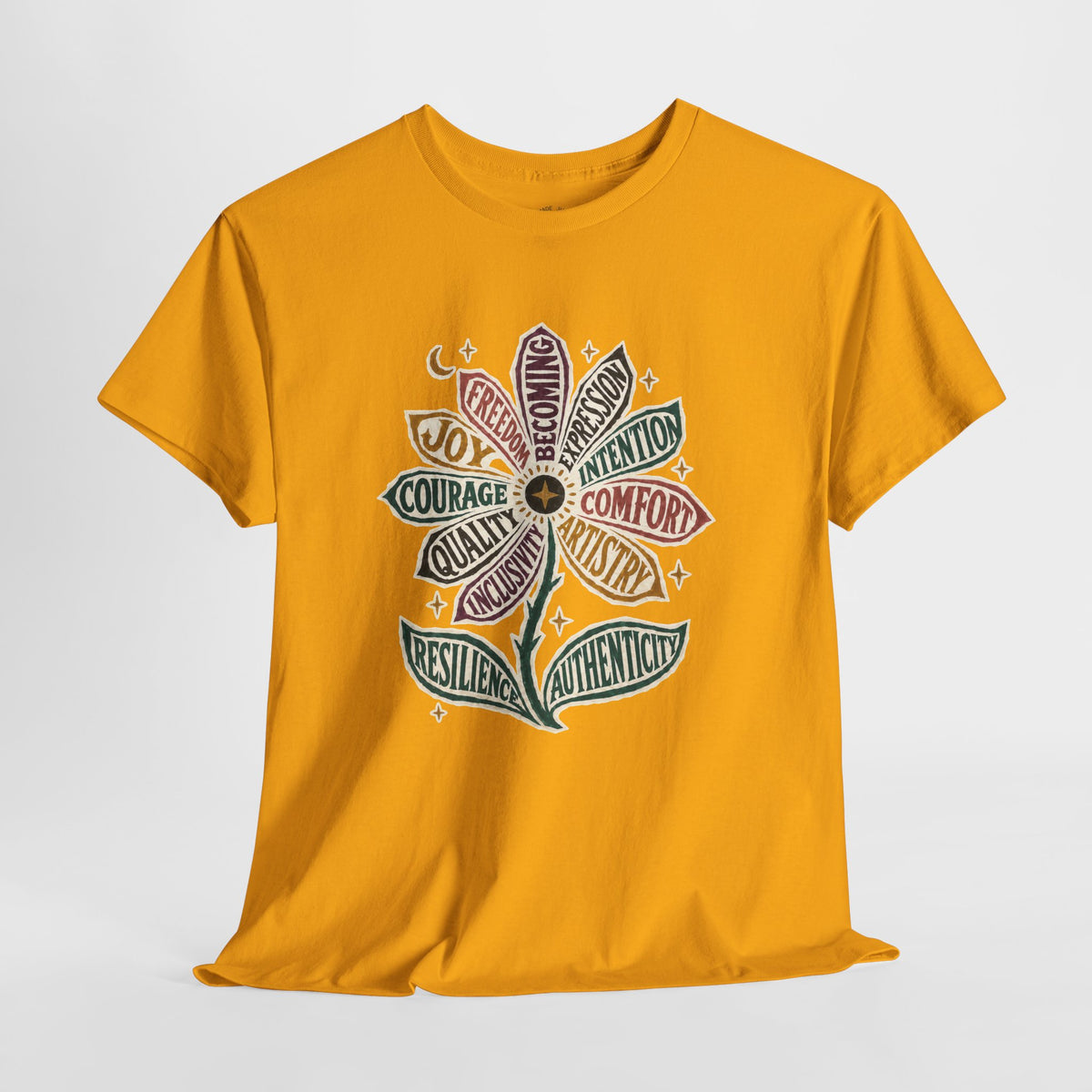 Personal Growth Shirt: Values Flower Graphic Tee