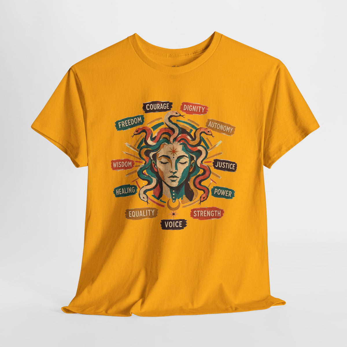 Medusa Shirt, Colorful Empowerment Graphic Tee