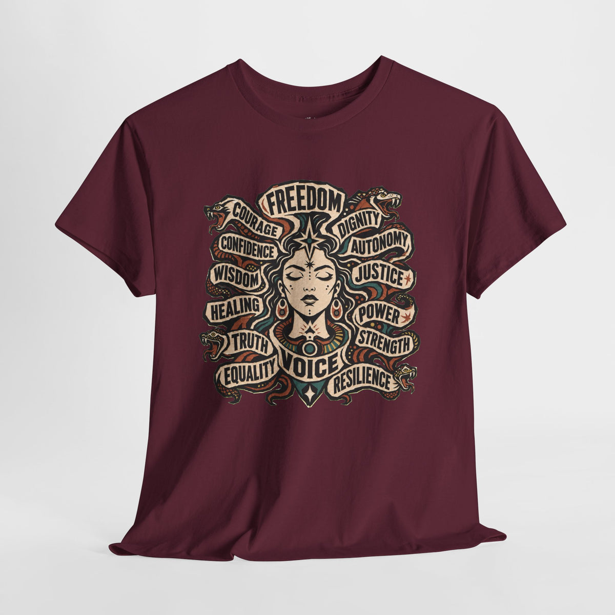Empowerment Shirt: Serpent Portrait Graphic Tee
