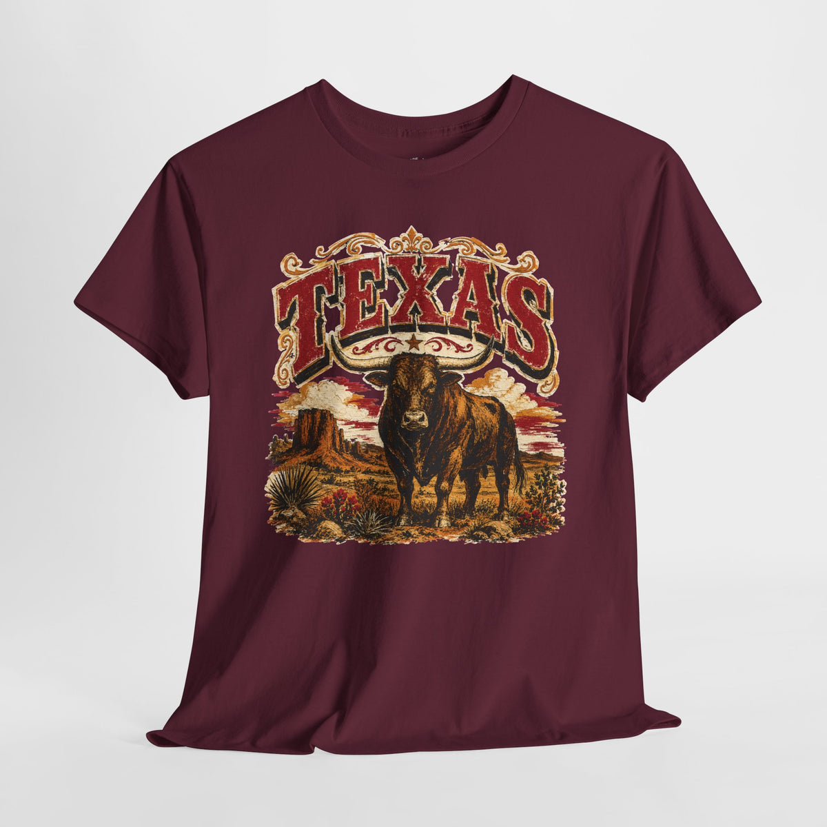 Texas Longhorn Shirt: Vintage Western Cattle Graphic Tee