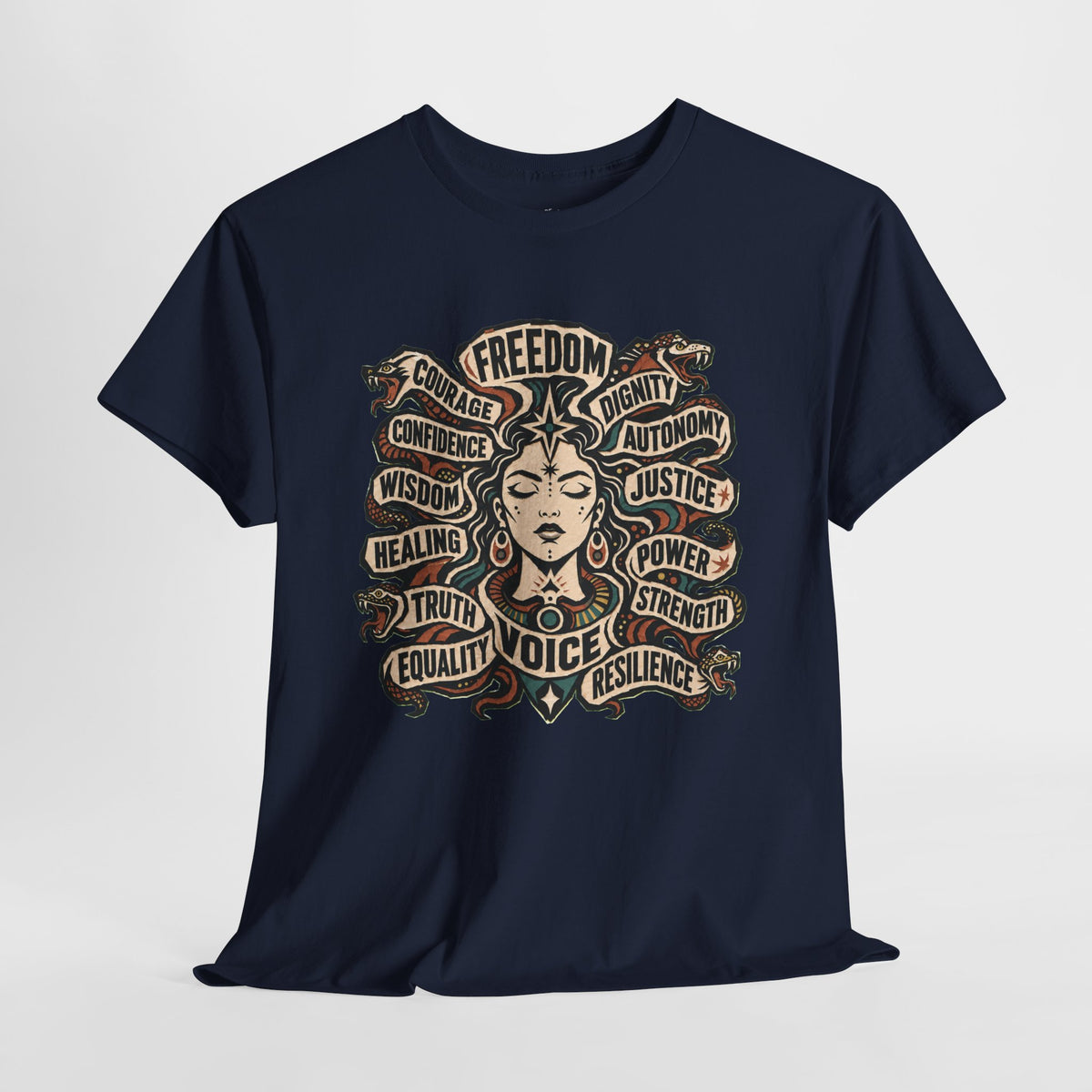 Empowerment Shirt: Serpent Portrait Graphic Tee