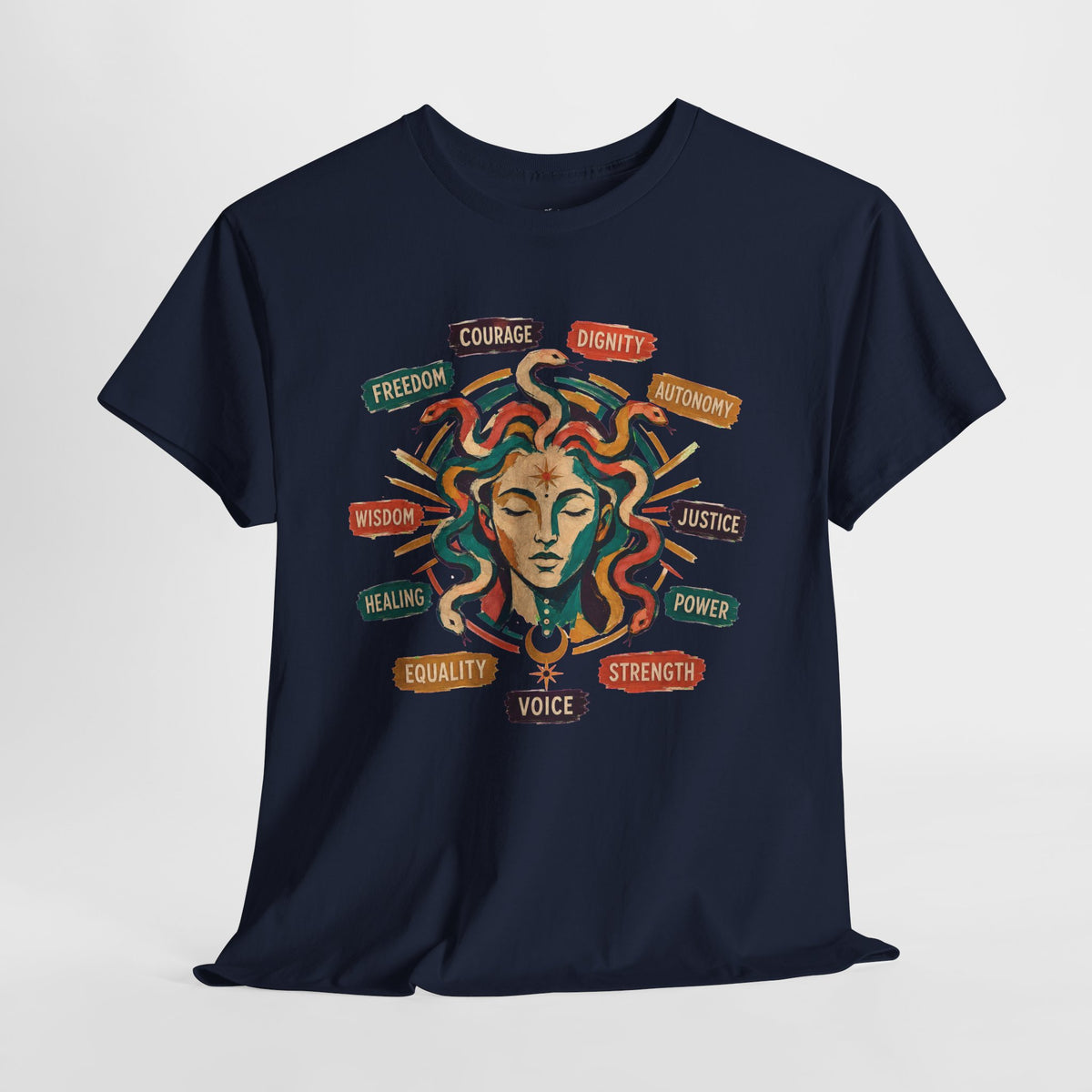 Medusa Shirt, Colorful Empowerment Graphic Tee
