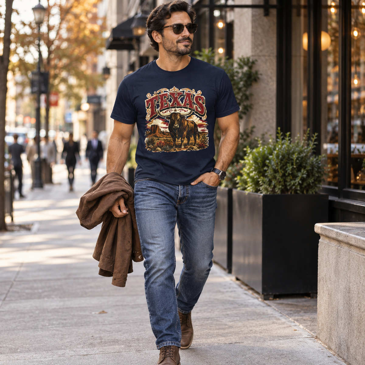 Texas Longhorn Shirt: Vintage Western Cattle Graphic Tee