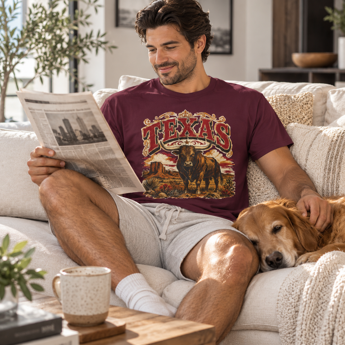 Texas Longhorn Shirt: Vintage Western Cattle Graphic Tee